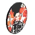 Woman with retro poppy flowers - Thumbnail 2
