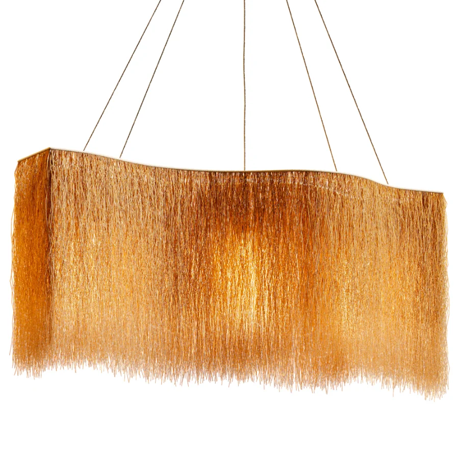 Organic Buriti Fiber Pendant Light - Image 2