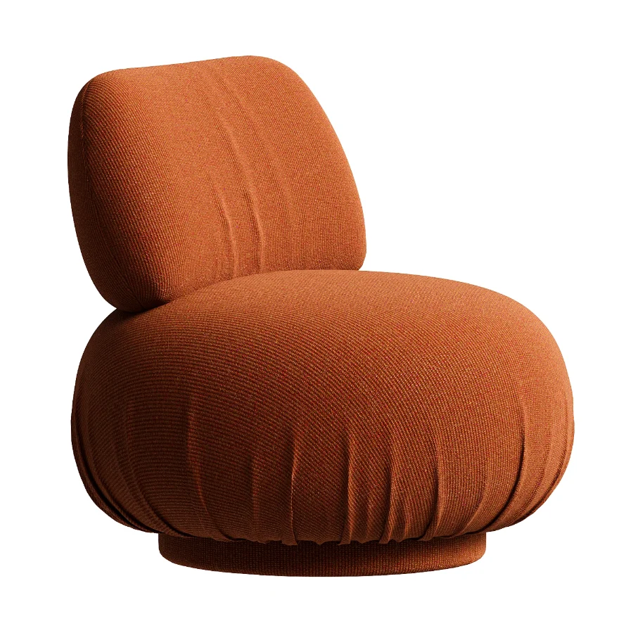 1970s Burnt Orange Lounge Chair - Image 4