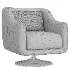VENUS_Swivel_armchair - Thumbnail 3