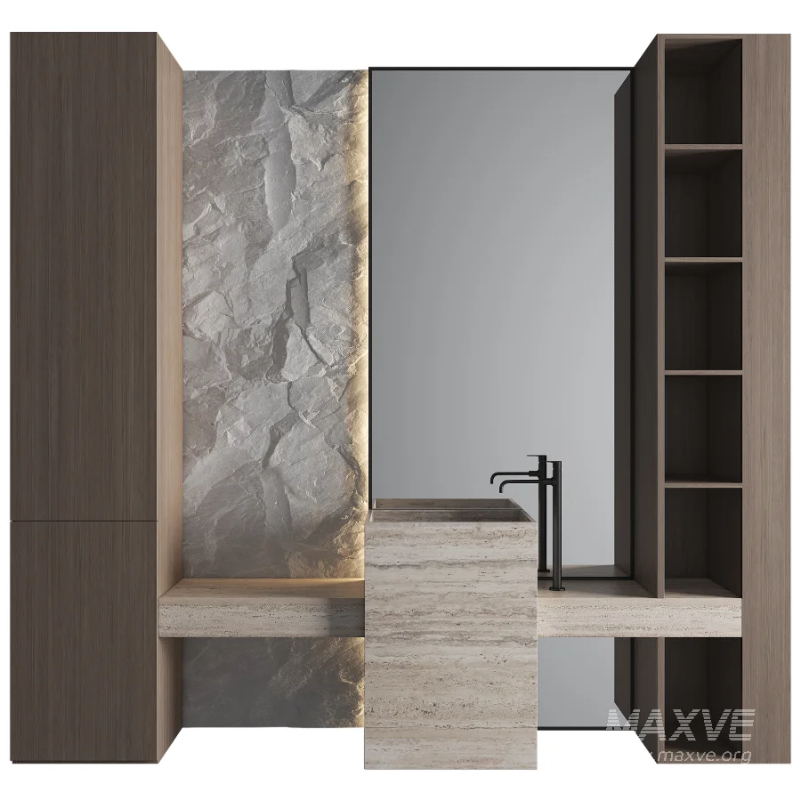 Bathroom Furniture Set 08 - Image 1