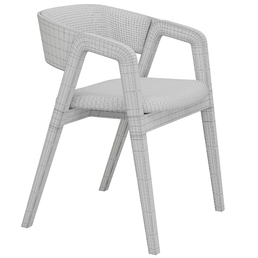 Hersey Solid Back Arm Chair - Image 4