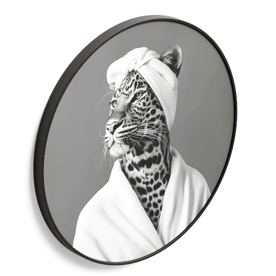 Generous spa time out with leopard Wall Painting - Image 3