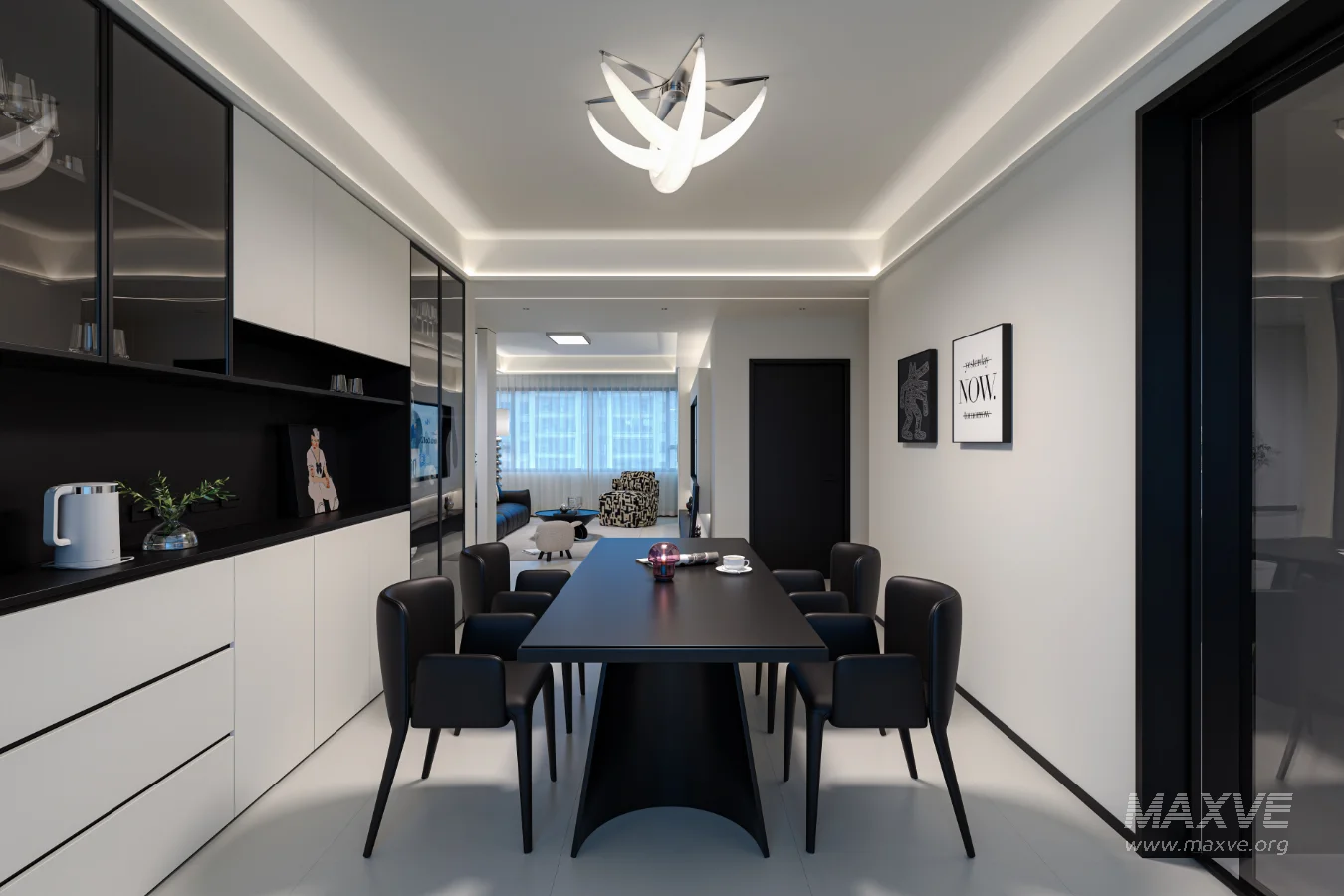 Modern living room dining room - Image 1