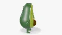 Avocado Cartoon 3D Character - Thumbnail 4