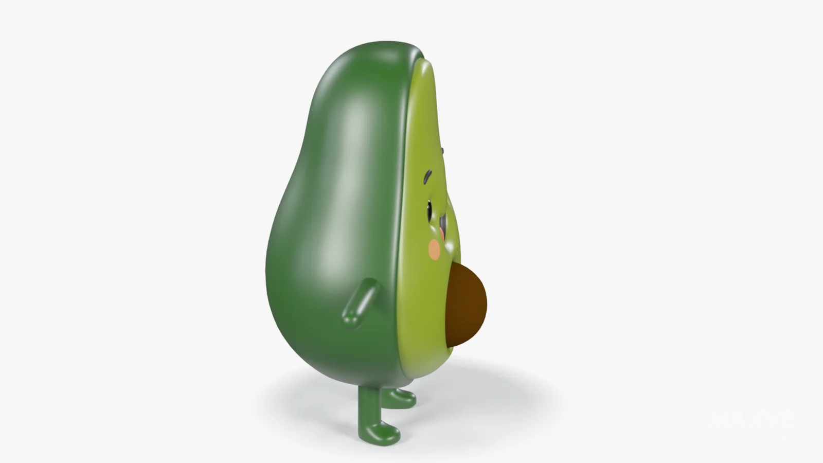Avocado Cartoon 3D Character - Image 4
