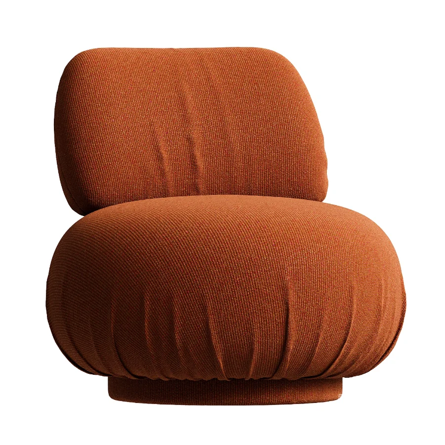1970s Burnt Orange Lounge Chair - Image 3