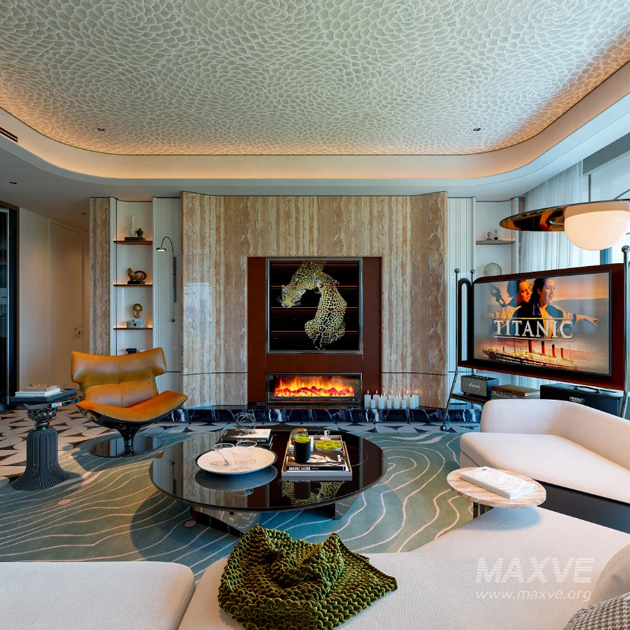 Modern luxury living and dining room - Image 6