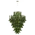 Green Murano Glass Petal Chandelier - Thumbnail 3