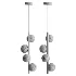 Modern brass vertical chandelier - Thumbnail 4