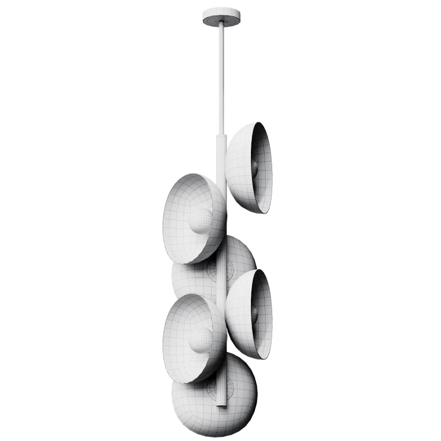 Creston Brass Terracotta Pendant - Image 3