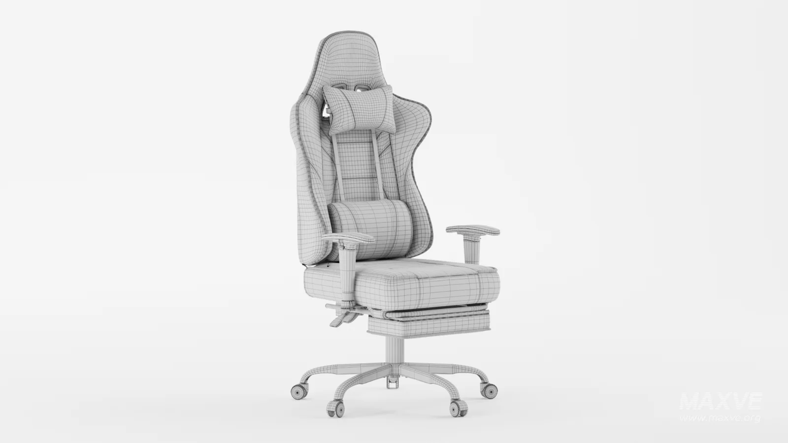 Gaming Chair with Massager Lumbar Support - Image 9