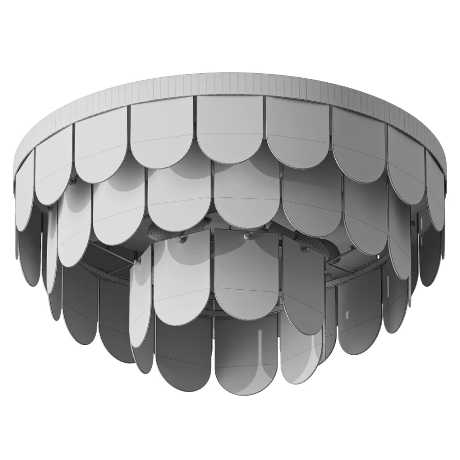 Possini Haumea Gold Glass Ceiling Lamp - Image 3