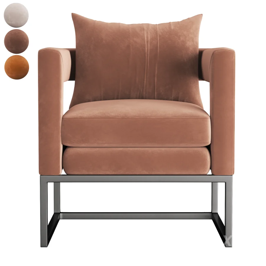 ALEX_NAVY_VELVET_CHAIR - Image 2