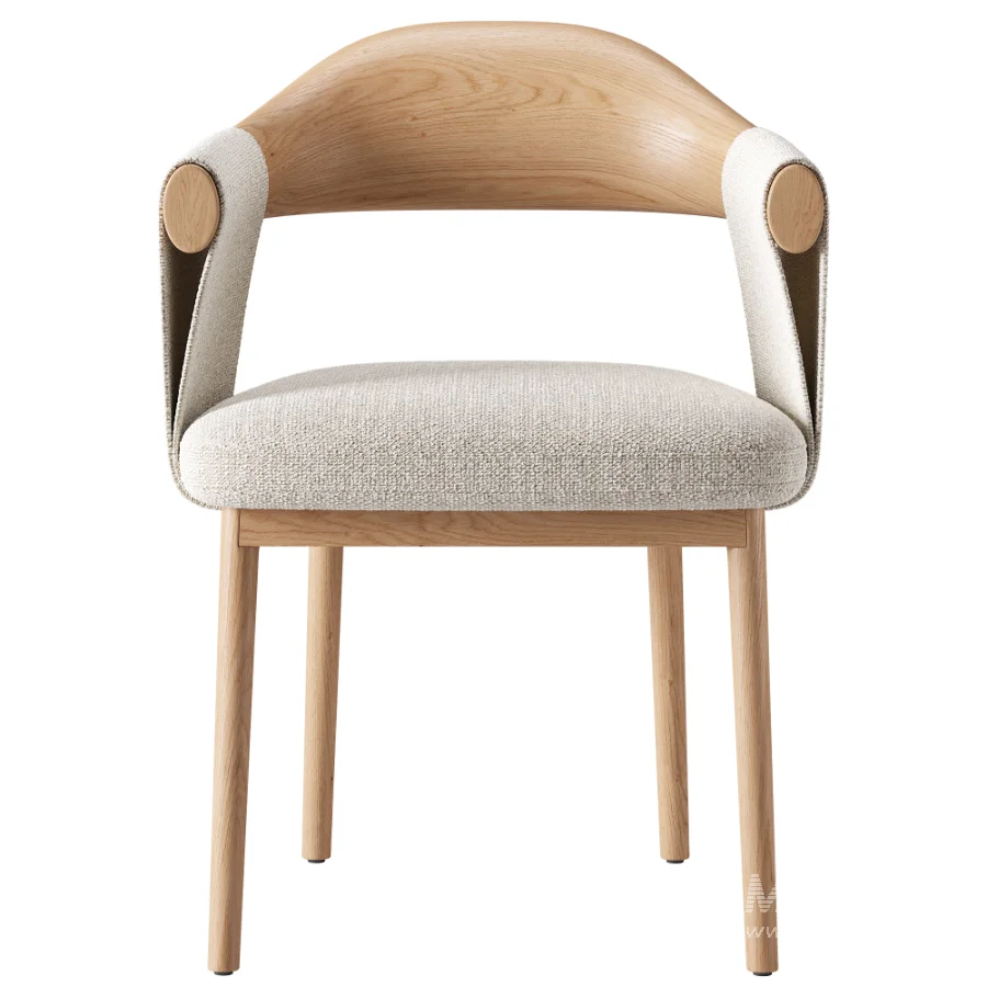 Gardner Modern Leather Dining Chair - Image 3