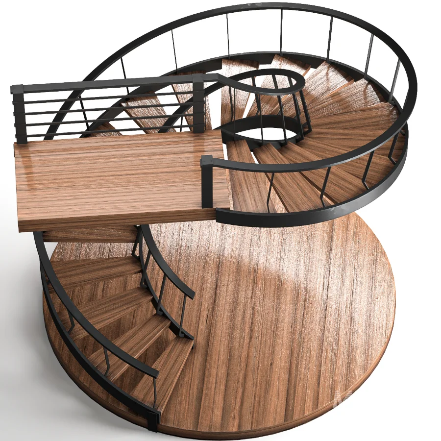 Wooden Spiral Staircase - Image 7