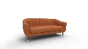 Steffan Wide Velvet Flared Arm Sofa - Thumbnail 5