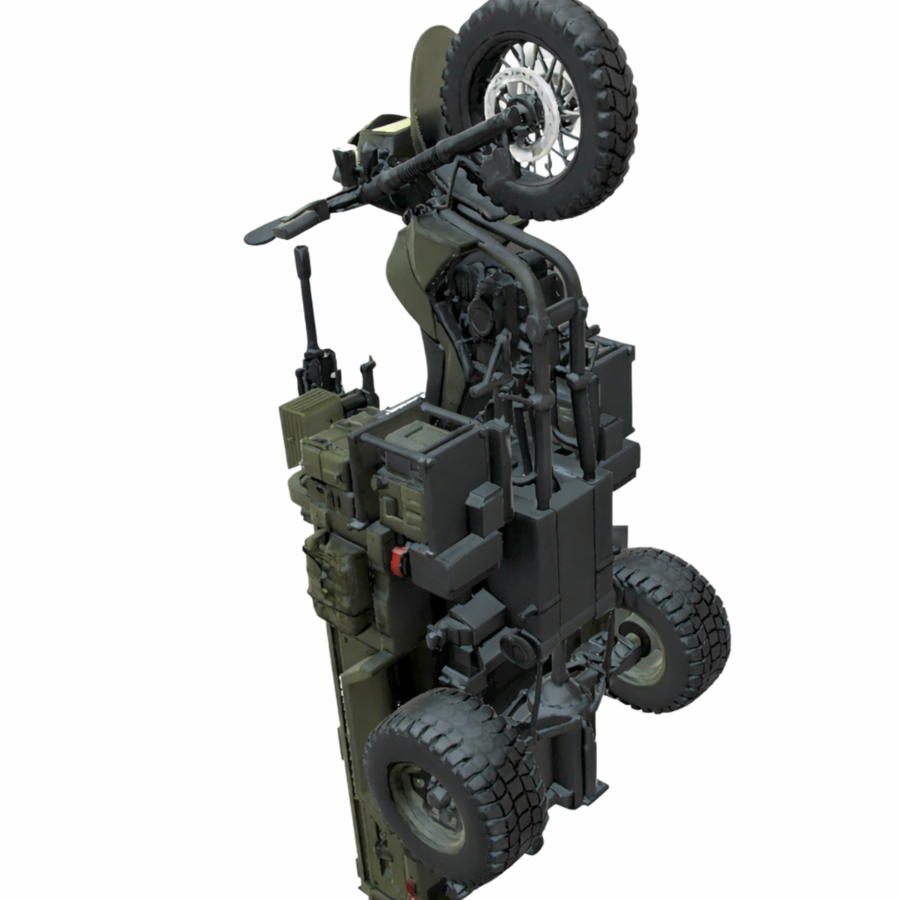 Military Tactical Trike Bike 3D Model - Image 2
