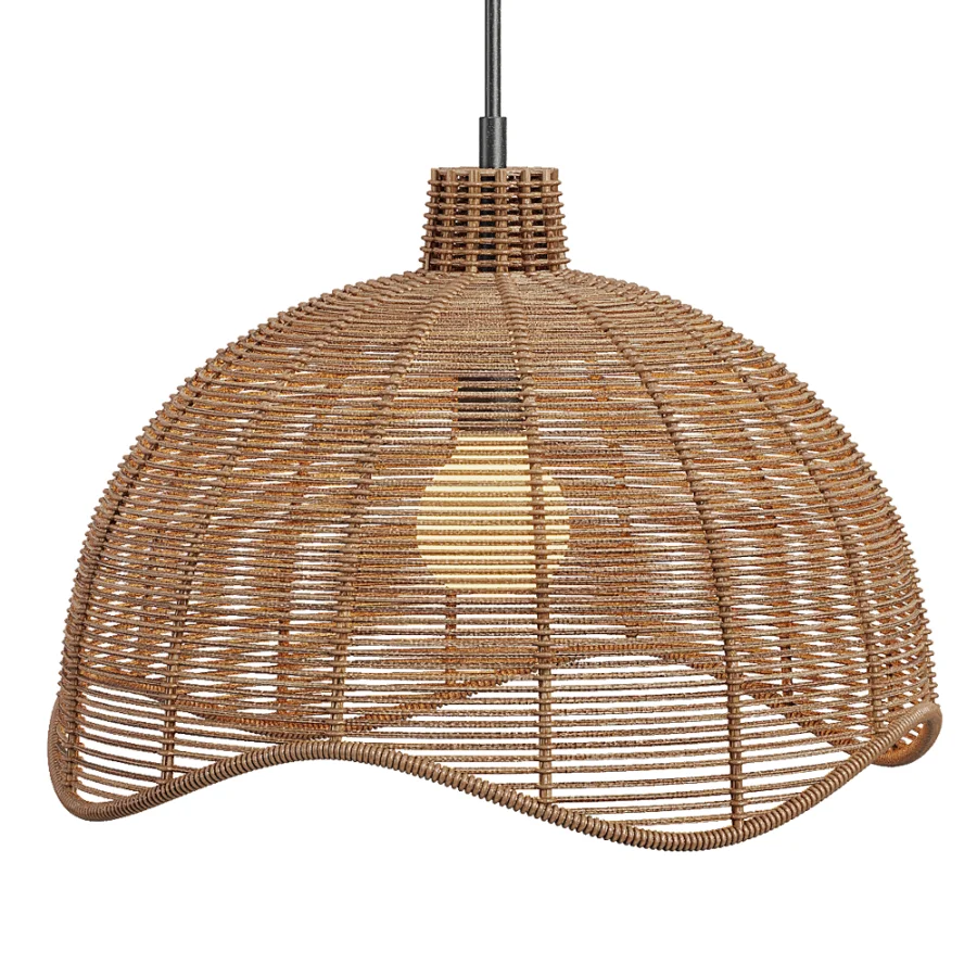 Farmhouse Rope Pendant Light - Image 1