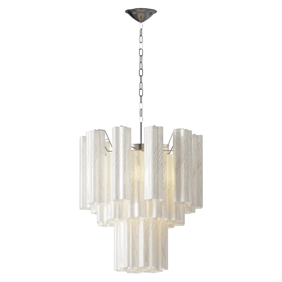 Azzura Glass Chandelier white - Image 3