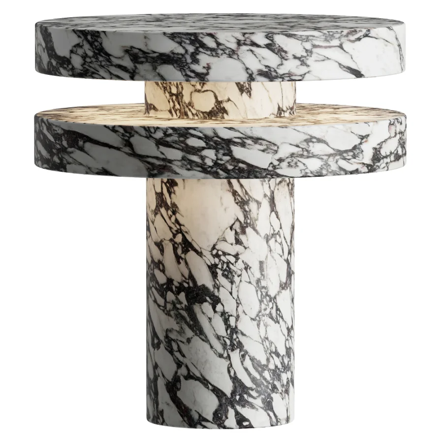 Pillar Marble Table Lamp - Image 1