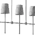 DEMIAN LONG slatted chandelier - Thumbnail 4