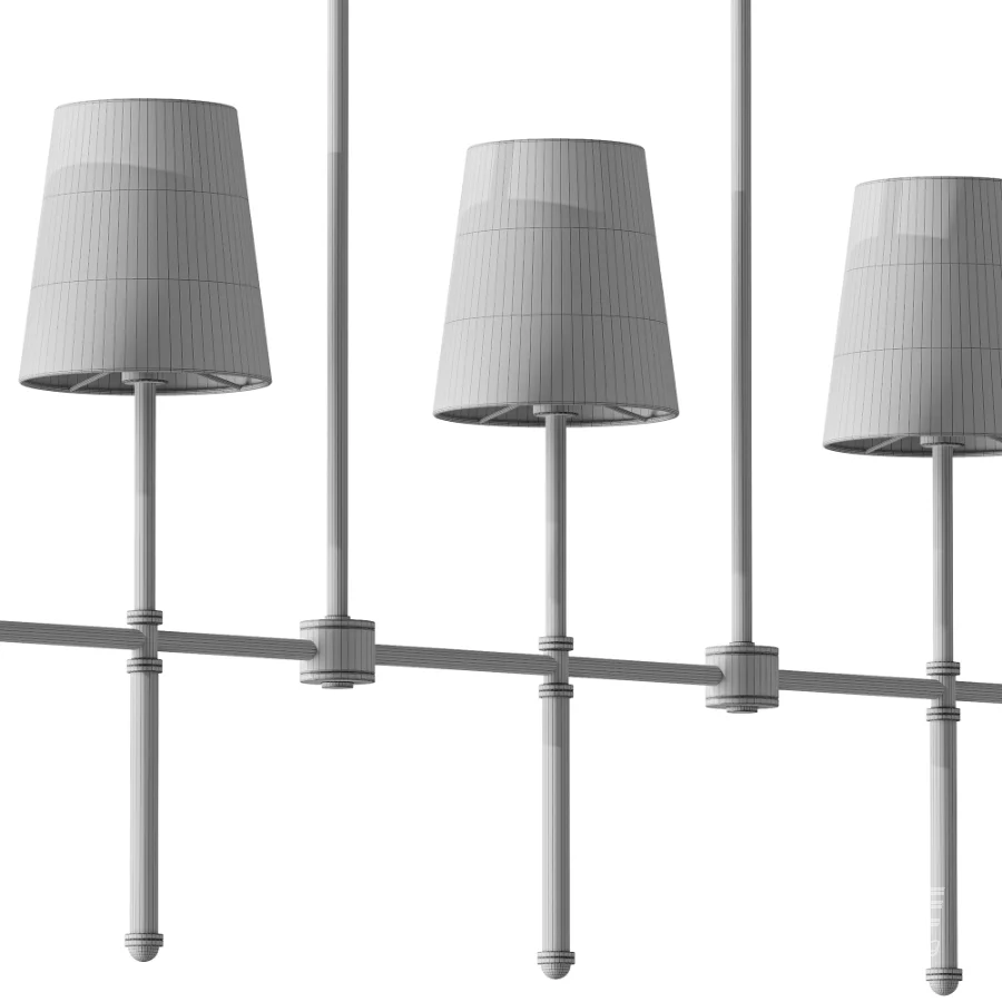 DEMIAN LONG slatted chandelier - Image 4