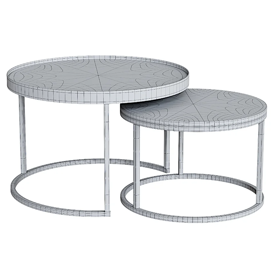 Nested Coffee Table in Dark Walnut - Image 1