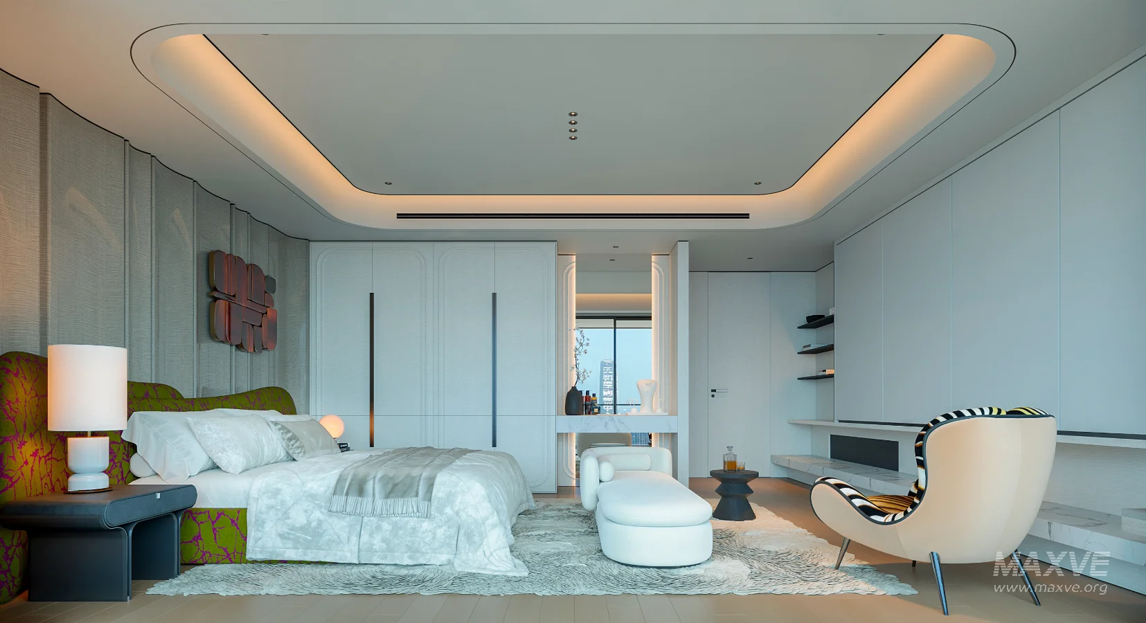 modern luxury bedroom interior - Image 1