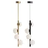 Modern brass vertical chandelier - Thumbnail 1