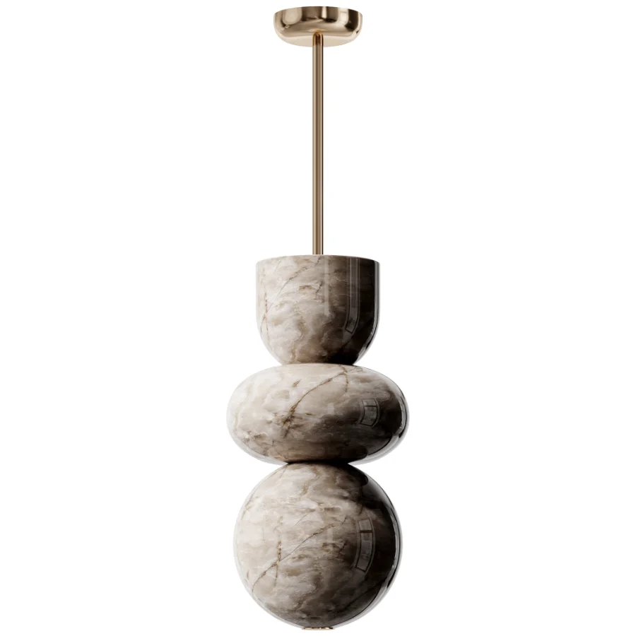 Alabaster Totem Chandelier - Image 3
