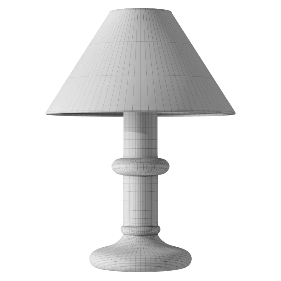 Chrome Fabric Table Lamp - Image 3