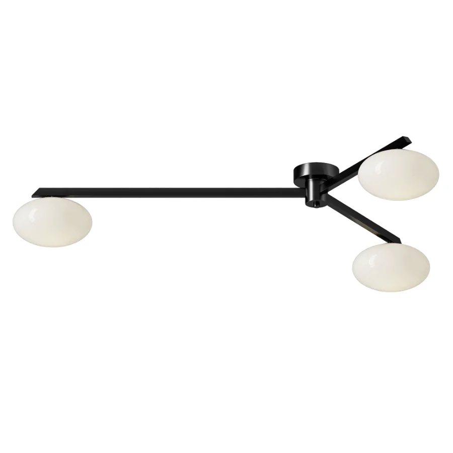 Modern Flush Mount Ceiling Fixture Glass Shades G9 - Image 2