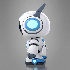 Cute Futuristic Robot Character - Thumbnail 1