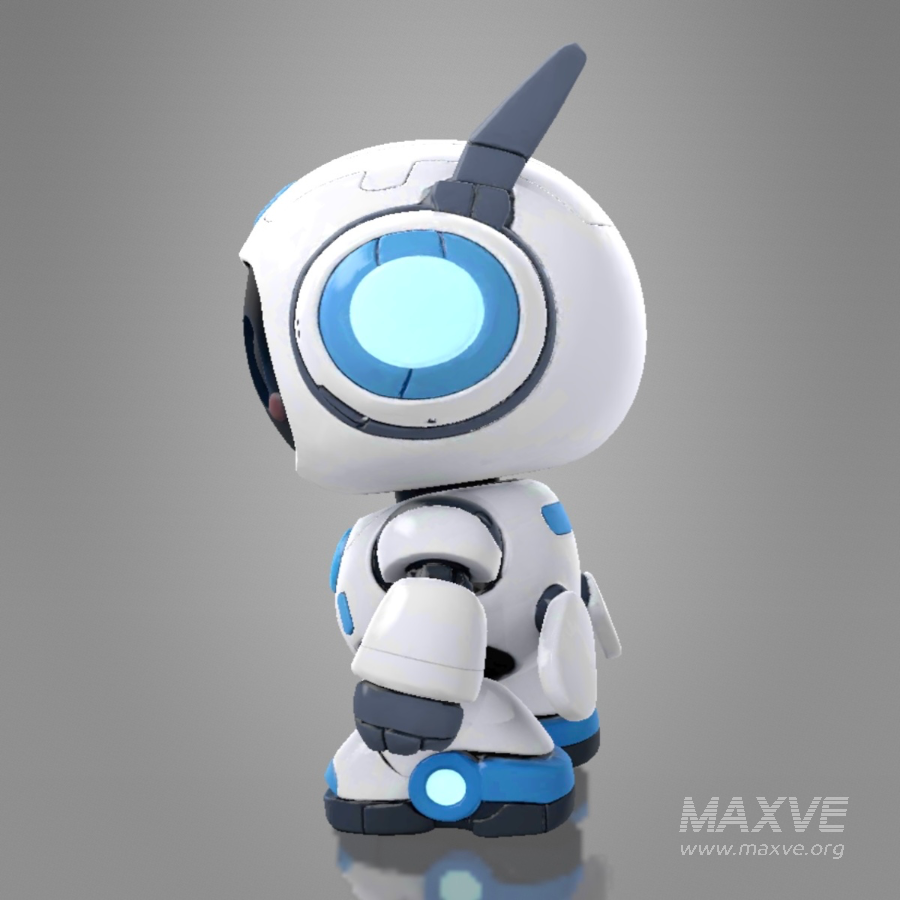 Cute Futuristic Robot Character - Image 1