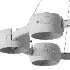 DILAN RING chandelier 6 heads - Thumbnail 5
