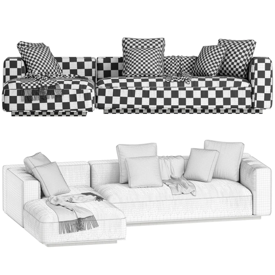 Flexform_Grandemare_Chaise_Longue_Sofa - Image 2