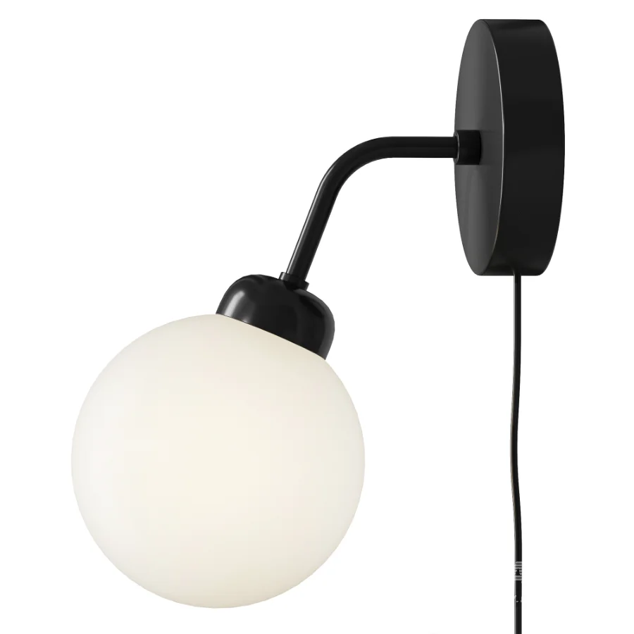 Nuura Apiales Wall Lamp Satin Black with Cord - Image 1