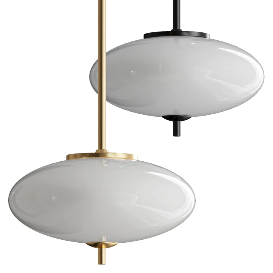 Parlait 1 Light Dimmable Modern Brass LED Pendant Light - Image 3