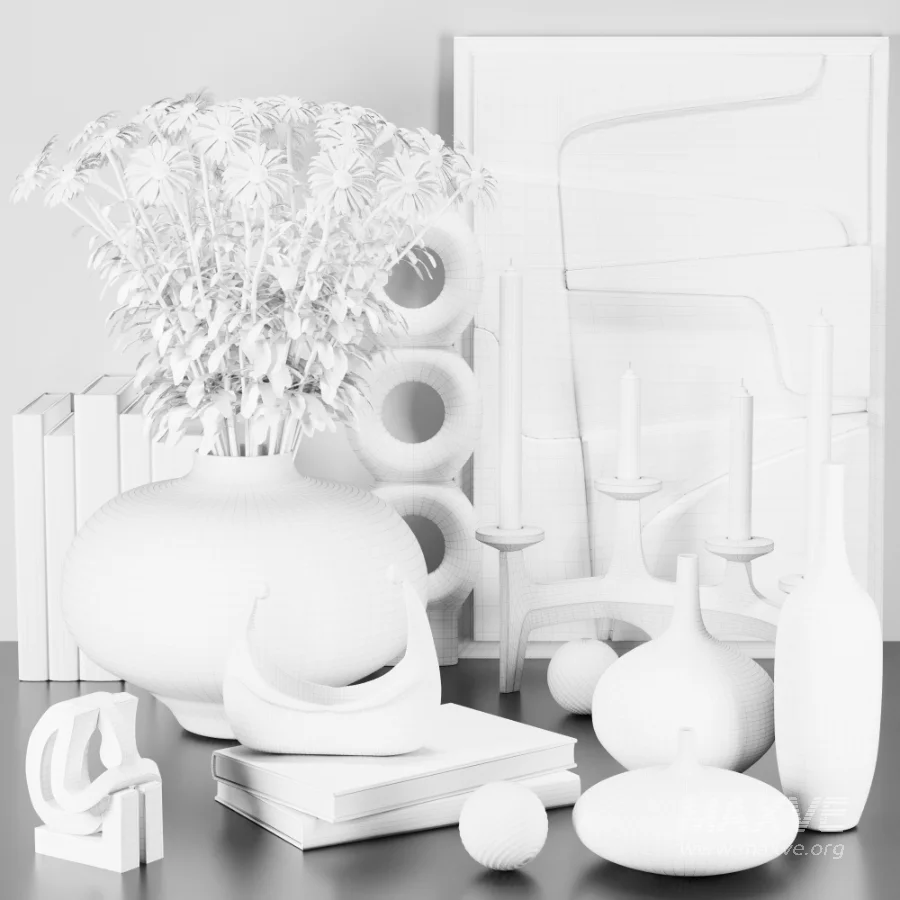 Decorative set 13 with flowers daisies - Image 7