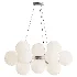 MyFar Aerton Nickel White Glass Molecule Chandelier 12 Light - Thumbnail 1