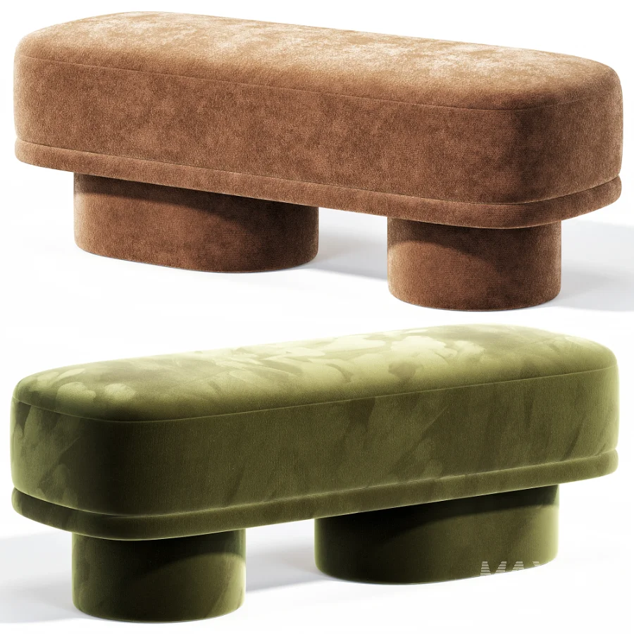 Lena Jacquard Pouf by Eve Furniture - Image 5