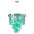Italian Sea Green Murano Glass Sputnik Chandelier SimoEng - Thumbnail 3
