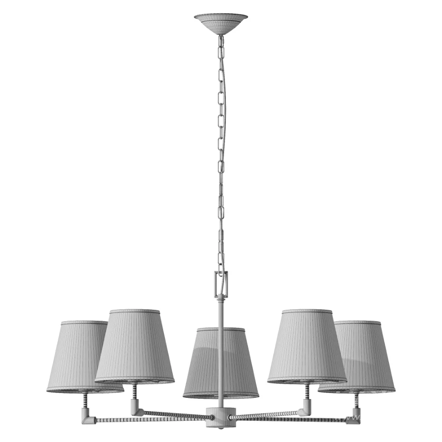 Gonzalez Modern 5 Light Textile Chandelier - Image 3