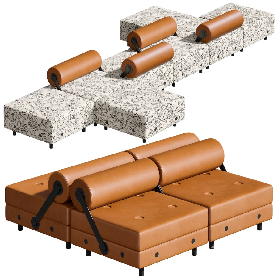 Todo Modo Sofa Ottoman By Tecno - Image 4