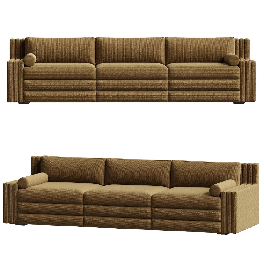 Salvadore Sofa in Army (300cm) by Laura Gonzalez - Image 2