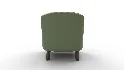 Leather Barrel Accent Chair - Thumbnail 4