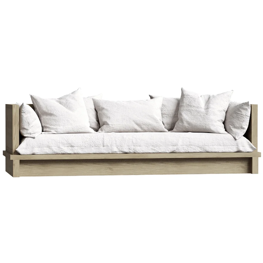 Minimalist Fabric Sofa by Loon Peak - Image 3