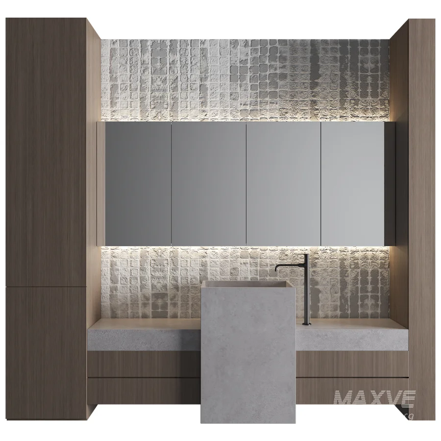 Bathroom Furniture Set 09 - Image 1