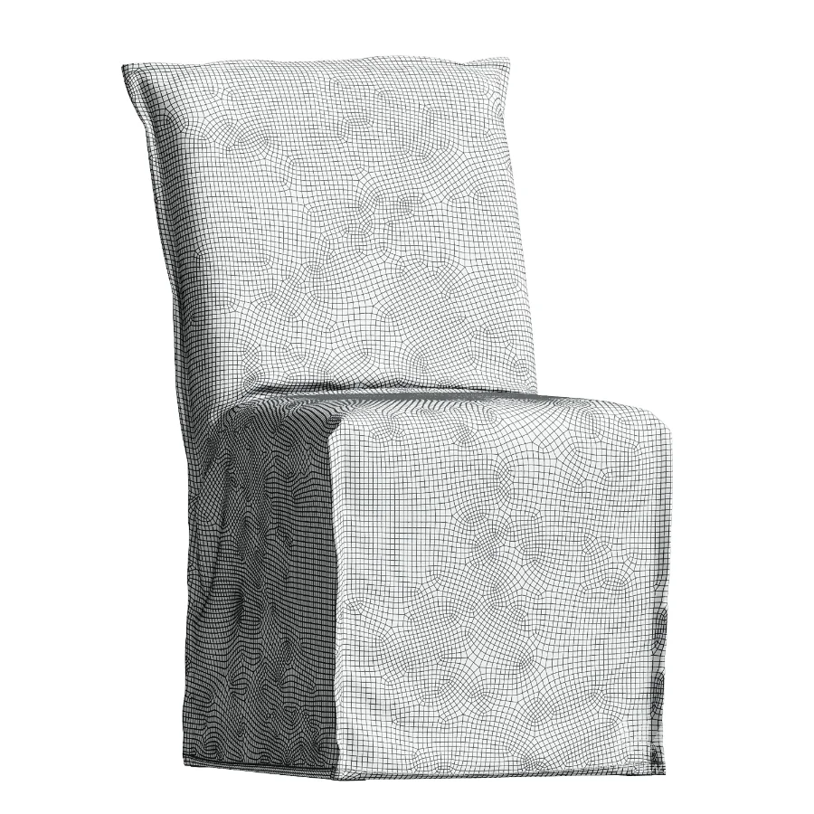 Addison Flange Slipcovered Dining Chair - Image 3